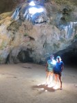 In one of the caves at Arikok National Park